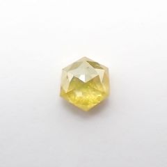 ◇ヘキサゴンアンティークカット◇イエローダイヤモンド ルース 0.16ct[210611067]2.9×2.8mm前後