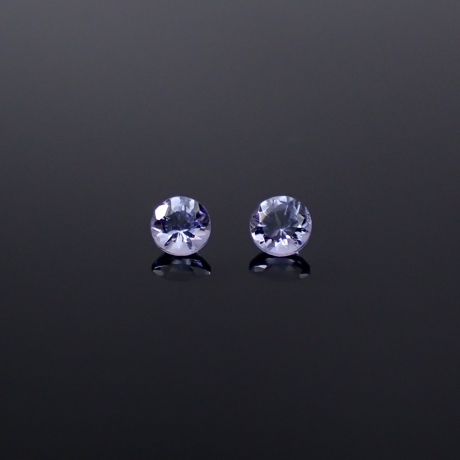◇ペアセット◇タンザナイト タンザニア産 0.25ct(2pcs合計) / 2.9-3.0x2.9-3.0mm前後 [251231484]