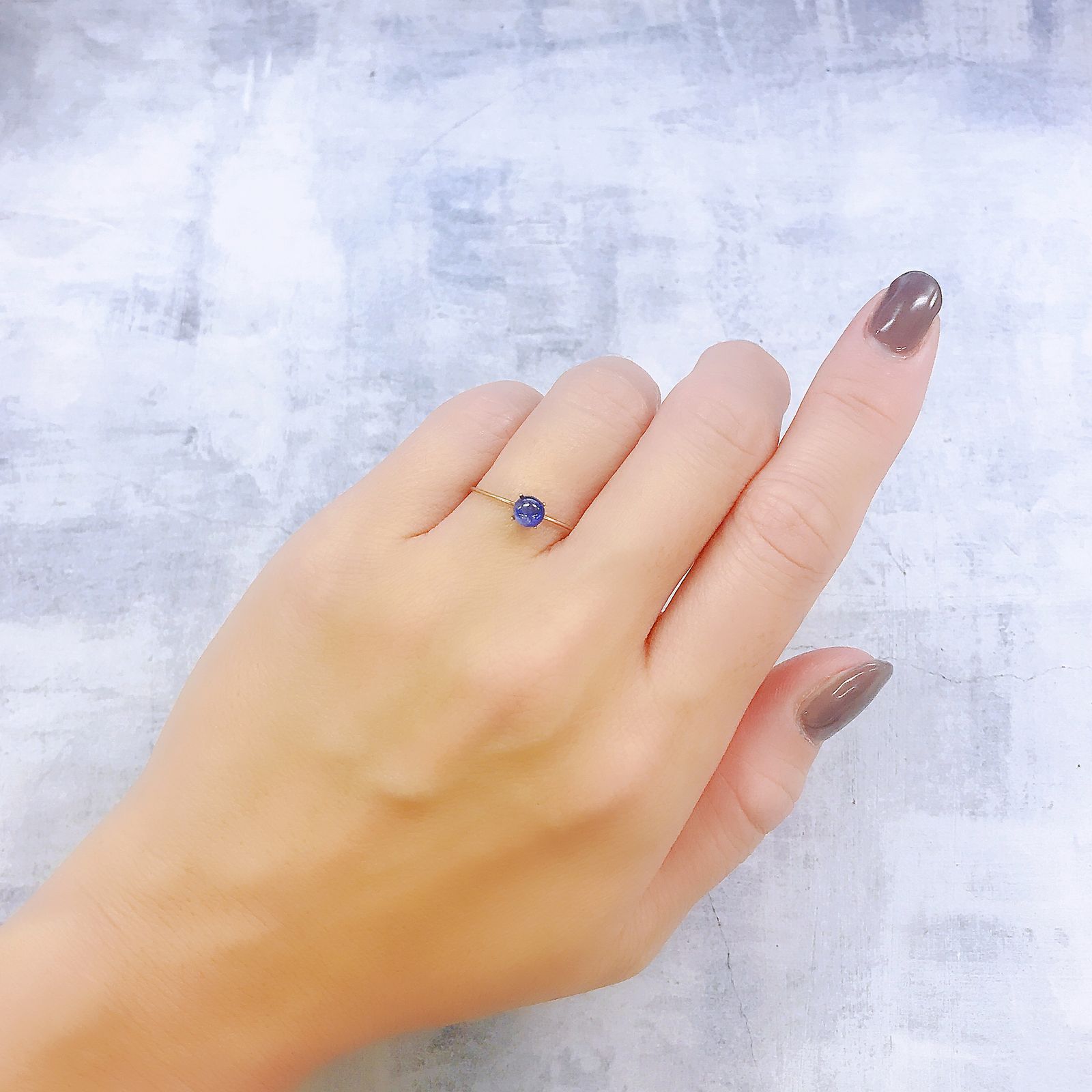 サファイア(宝石名ブルー・サファイア)スリランカ/マダガスカル産 0.50ct 識別済[220918136]4.4x4.4mm前後