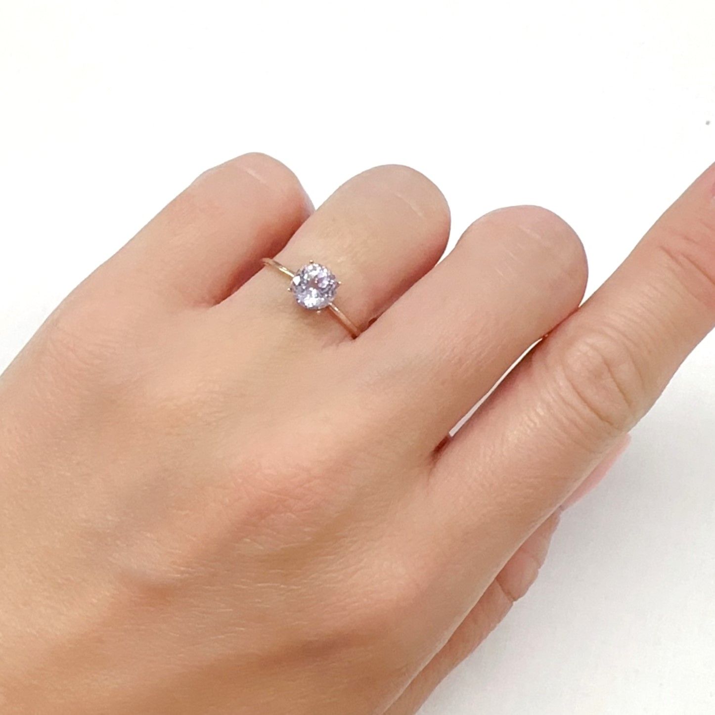 クンツァイト アフガニスタン産 1.13ct[240125353]6.1x6.1mm前後