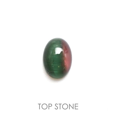 バイカラートルマリンキャッツアイ ブラジル産 1.16ct[221018607]7.5x5.4mm前後