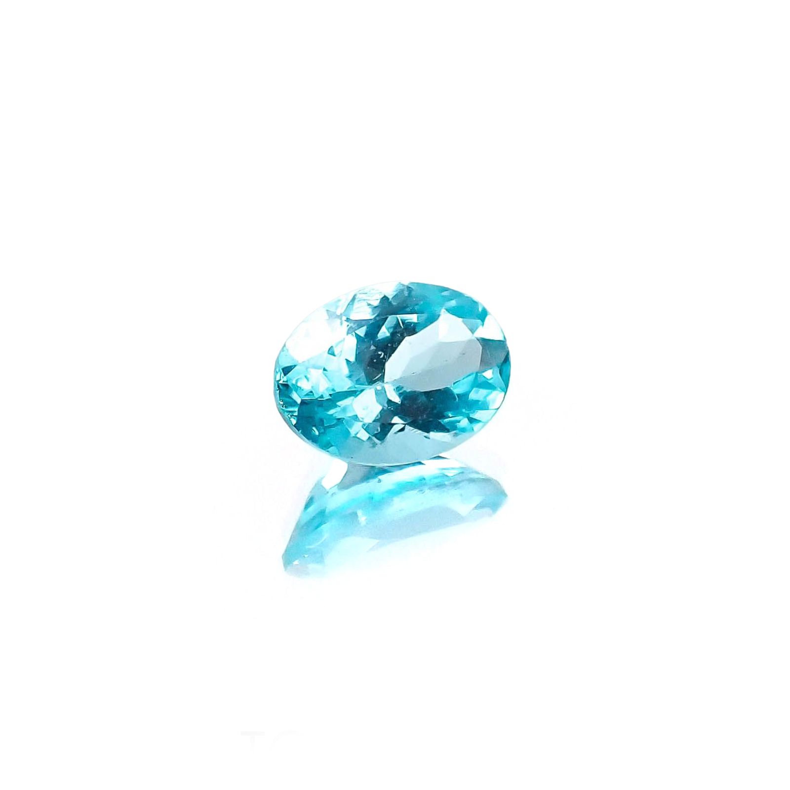 <ランダムセレクト1個販売> アパタイト オーバルカット ブラジル産 0.70ct前後 / 7x5mm前後 [20074215]