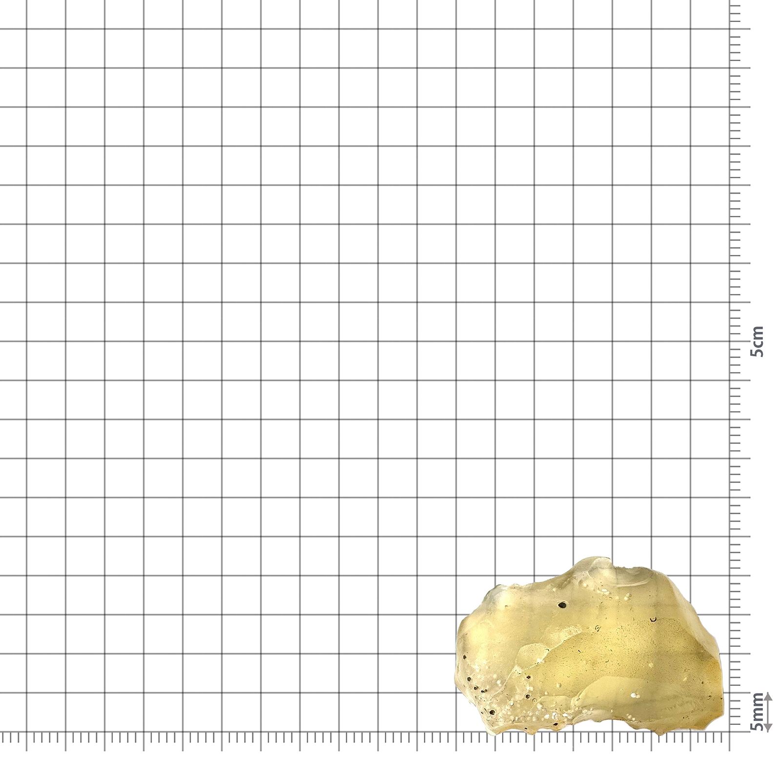 リビアングラス 原石 発見地：エジプト・リビア砂漠 26.93ct / 33.4x22.5mm前後 [260729281]