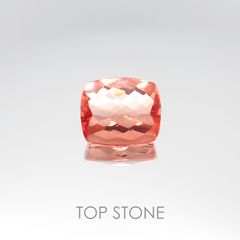 オレンジフローライト(宝石名オレンジ・フルオライト) ブラジル産 6.75ct 識別済[20106750]12.1×10.3mm前後