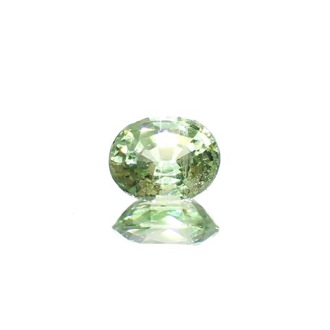 ミントガーネット(宝石名ガーネット)タンザニア産 識別済 0.92ct / 6.5x5.3mm前後 [251023062]