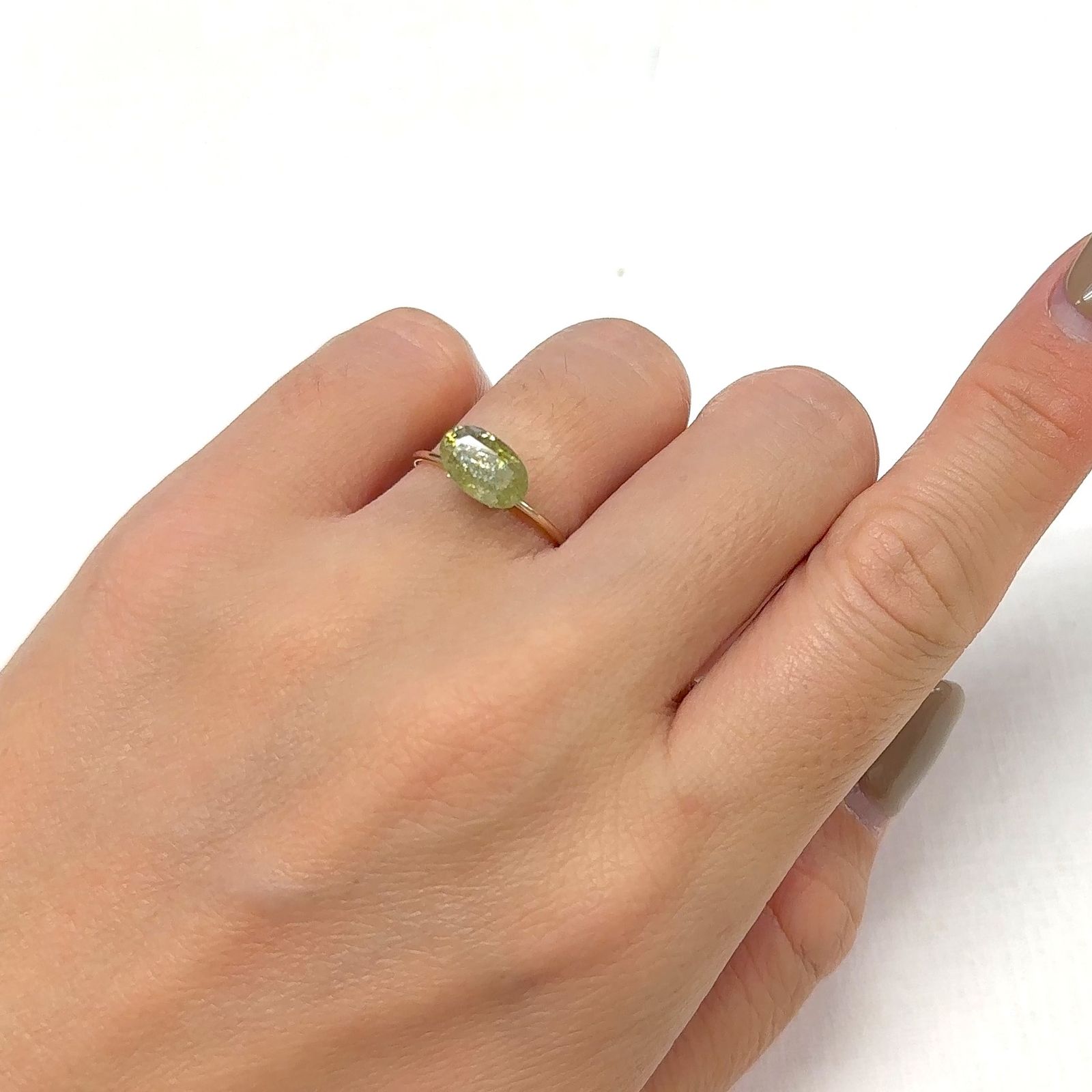 イリデッセンスクロムトルマリン ケニア産 1.66ct[240928935]9.3x5.8mm前後