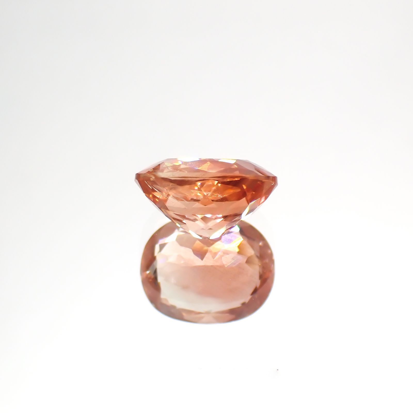 オレゴンサンストーン(宝石名ラブラドライト)アメリカ・オレゴン州産 1.86ct 識別済[231124123]8.9x7.3mm前後