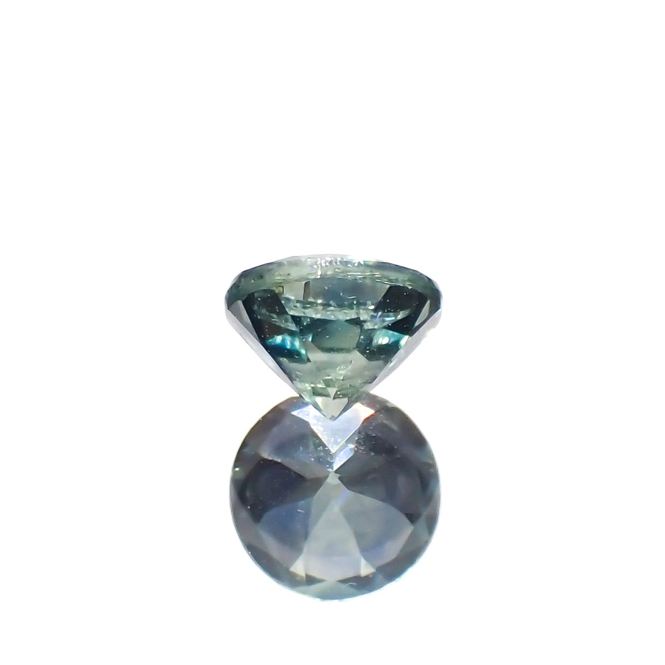 モンタナサファイア(宝石名サファイア)アメリカ・モンタナ州産 0.36ct 識別済[230622433]4.1x4mm前後