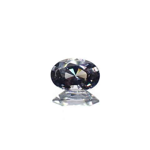 プラチナスピネル(宝石名スピネル)ビルマ産 0.63ct 識別済[250730761]6.6x4.5mm前後