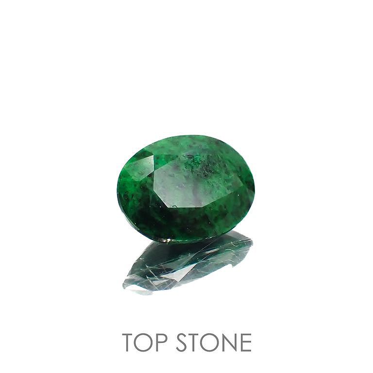 モーシッシ(宝石名マウシットシット)ビルマ産 1.35ct 識別済[220717071]8.6x6.7mm前後