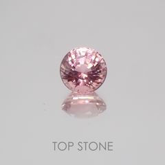 ピンクトルマリン パパラチャカラー ルワンダ産 ルース 1.14ct[21039977]6.3×6.3mm前後