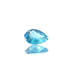 パライバトルマリン(宝石名トルマリン/別名パライバ・トルマリン)ブラジル・パライバ州バターリャ鉱山産 0.118ct ソ付(GGS)[250931069]4.1x2.8mm前後