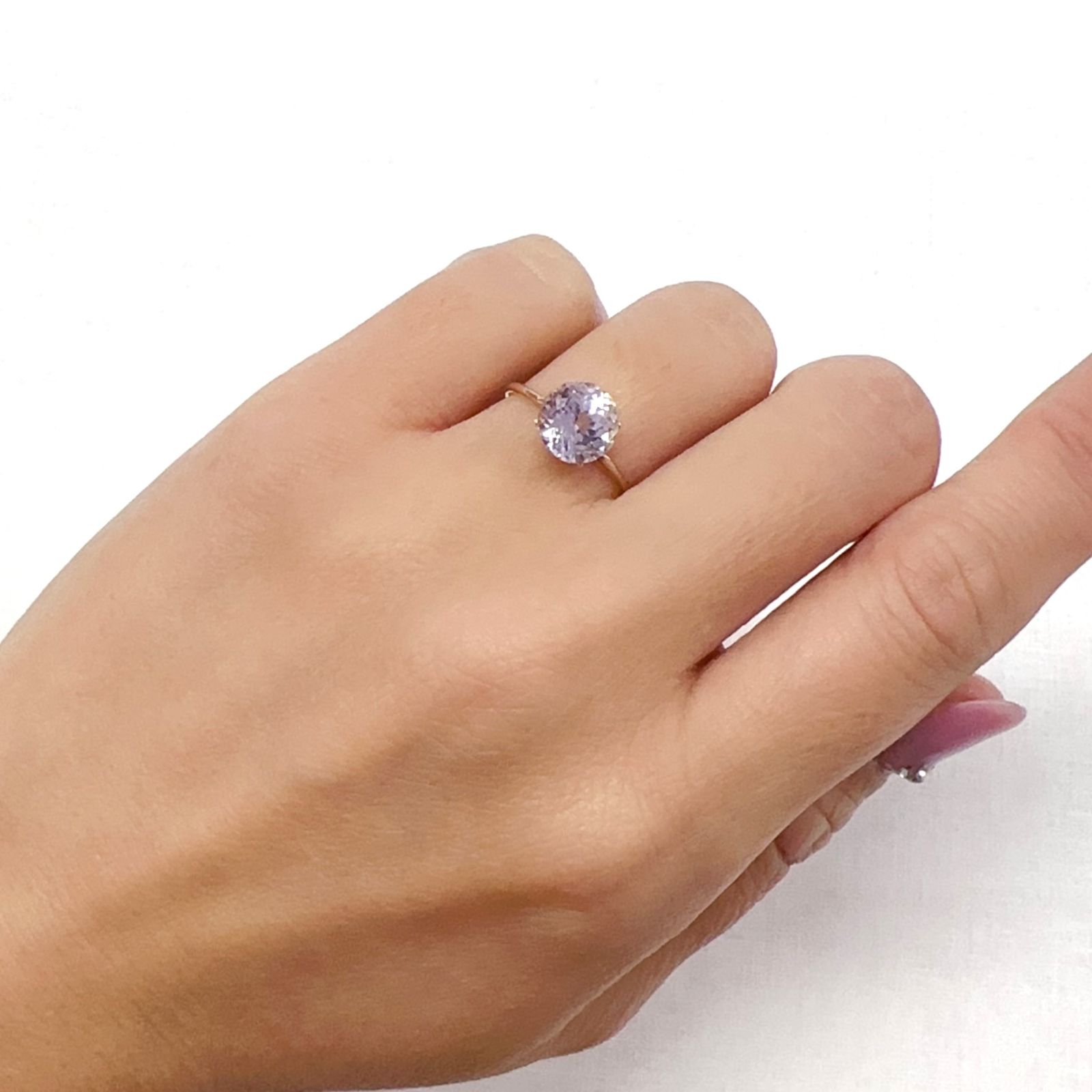 クンツァイト アフガニスタン産 2.59ct[231124353]8x7.9mm前後