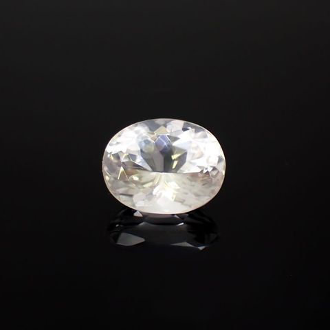 ホワイトカルサイト(宝石名ホワイト・カルサイト)メキシコ産 8.227ct ソ付(彩珠)[221119033]14.6x11.7mm前後