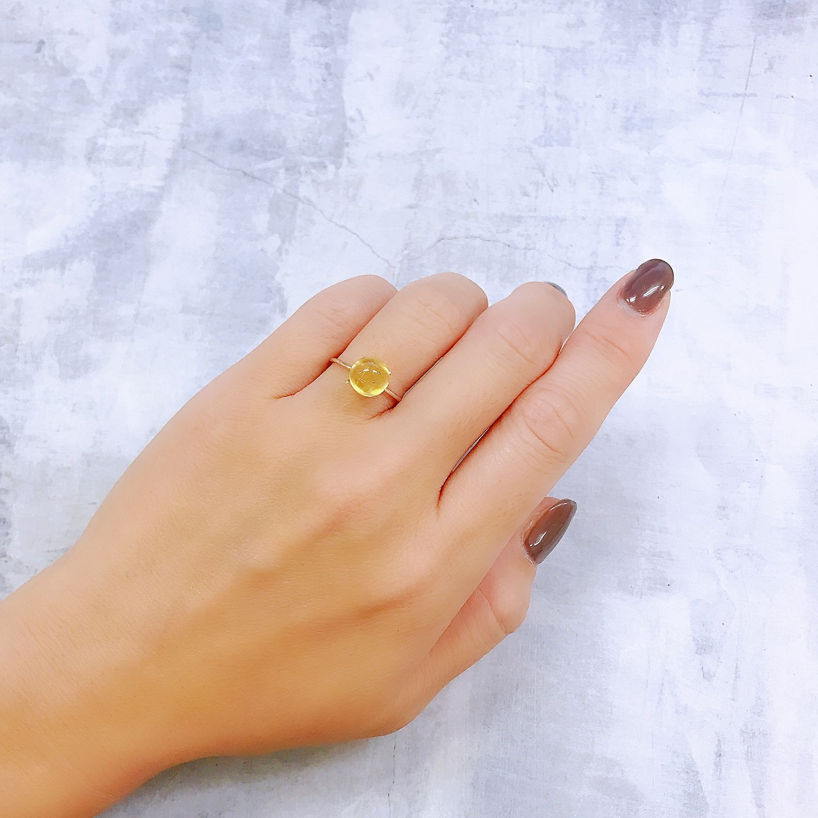 イエローベリルキャッツアイ(宝石名イエロー・ベリル キャッツアイ)ブラジル産 2.16ct 識別済[220917874]8x7.9mm前後