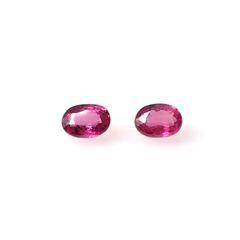 ◇ペアセット◇ルビー モザンビーク/ビルマ産 0.29ct(2pcs合計) [250630555]3.3-3.4x2.5mm前後
