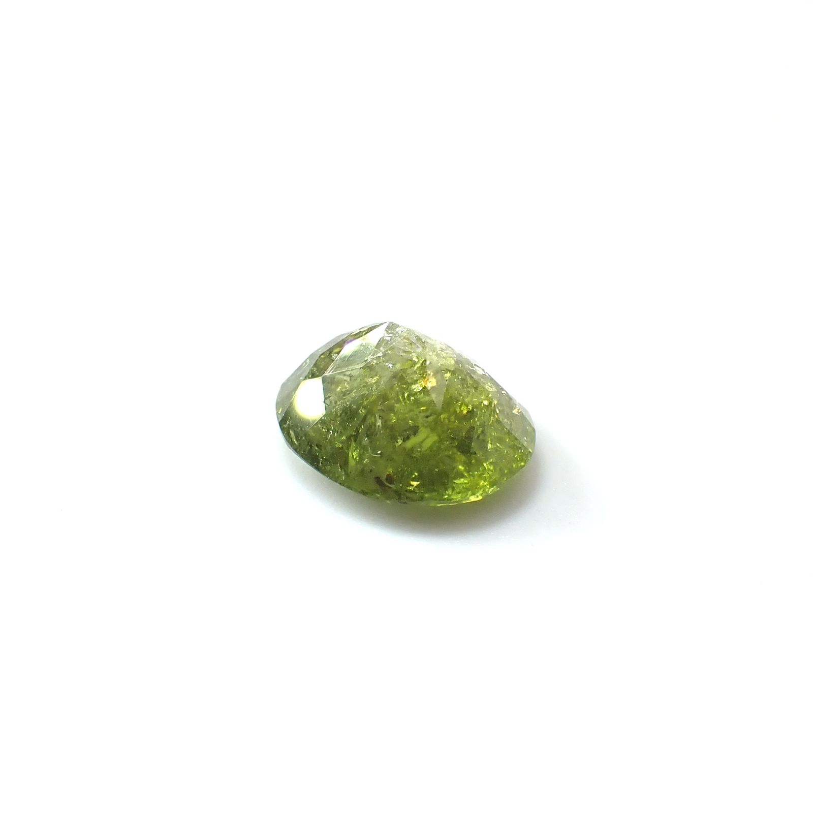 イリデッセンスクロムトルマリン(宝石名トルマリン)ケニア産 4.25ct 識別済[250931154]11.9x9.9mm前後