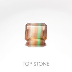 パーティカラーフローライト(宝石名パーティカラード・フルオライト) ブラジル産 3.50ct 識別済[2010107058]9.9×8mm前後
