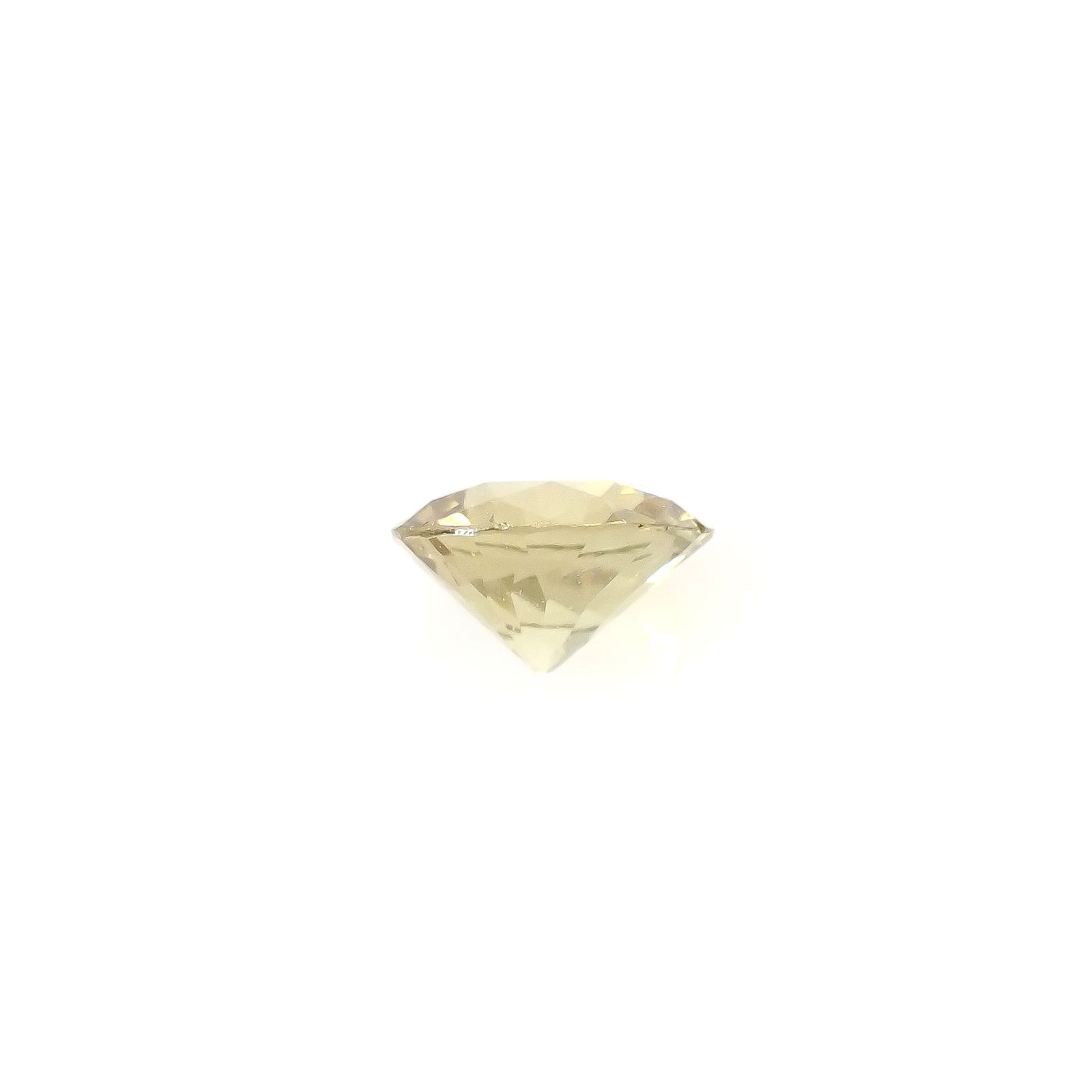 イエローゾイサイト タンザニア産 0.48ct[240427131]5.2x5.1mm前後