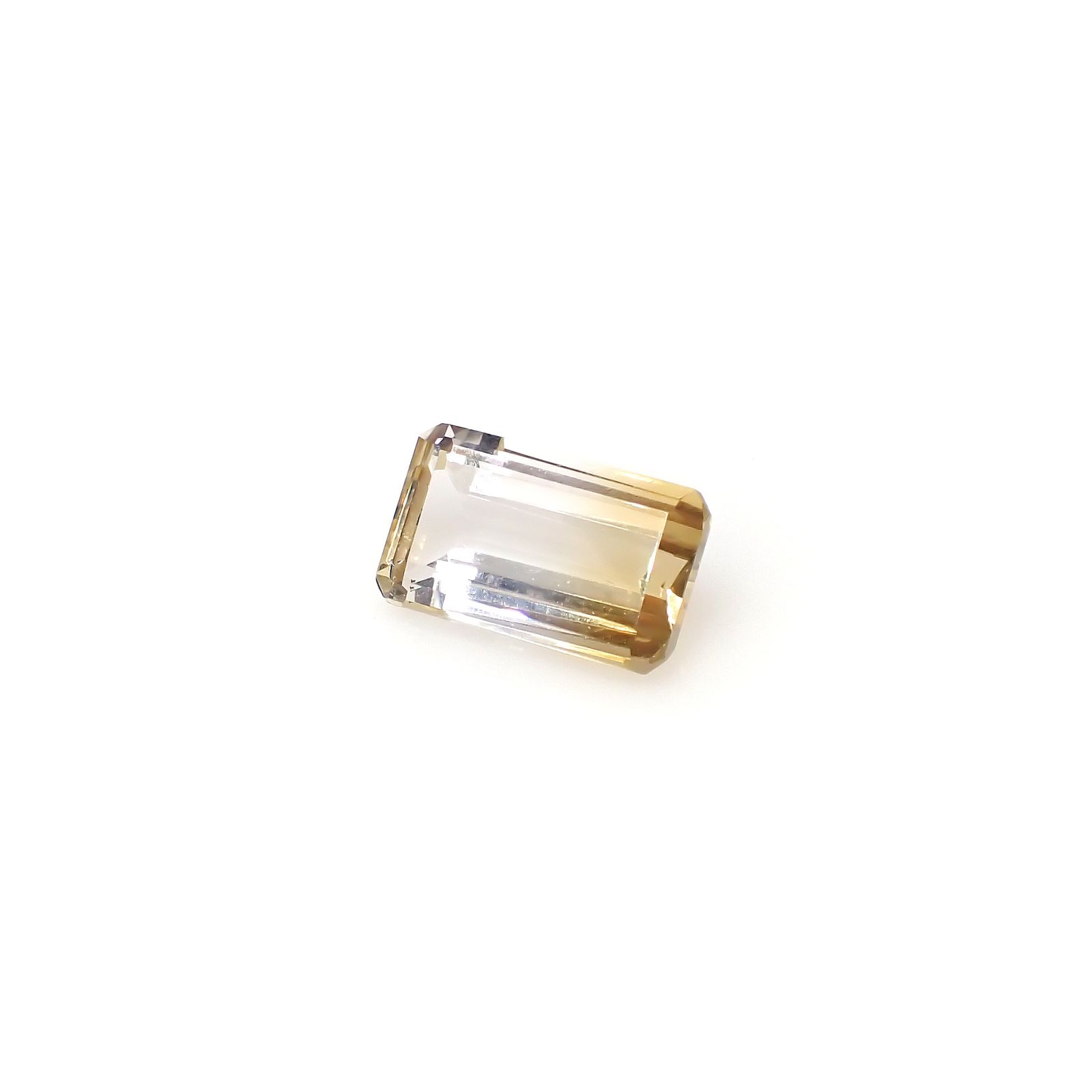 バイカラーシトリン ブラジル・ミナスジェライス州産 5.68ct[240326458]13.9x8.2mm前後
