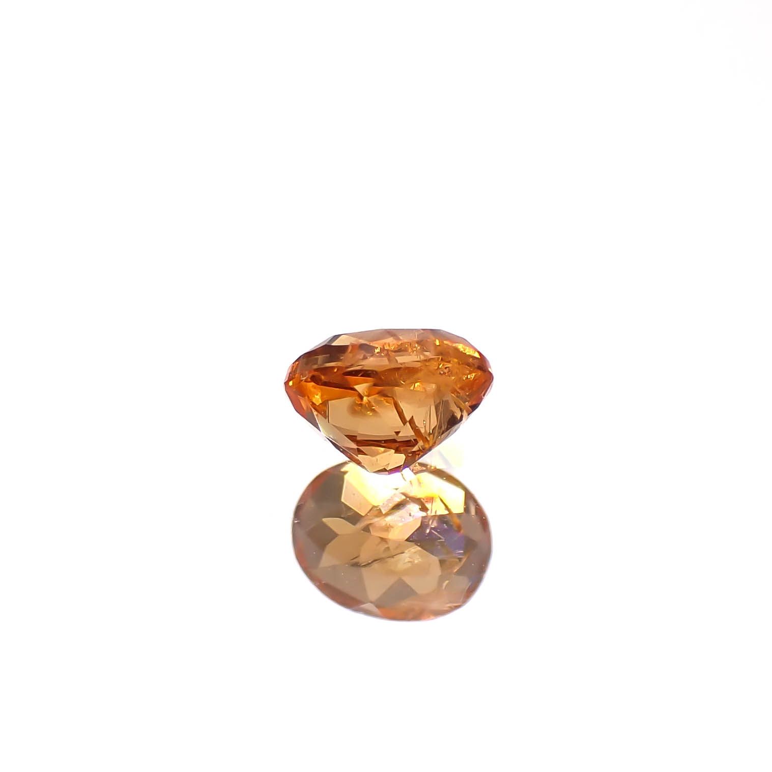 マンダリンガーネット マダガスカル産 0.24ct[240628228]3.6x2.9mm前後