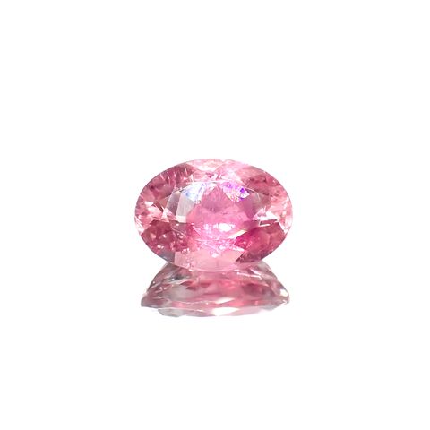ピンククリスタルトルマリン(宝石名ピンク・トルマリン)コンゴ民主共和国産 3.20ct 識別済[230823292]11.2x8.1mm前後