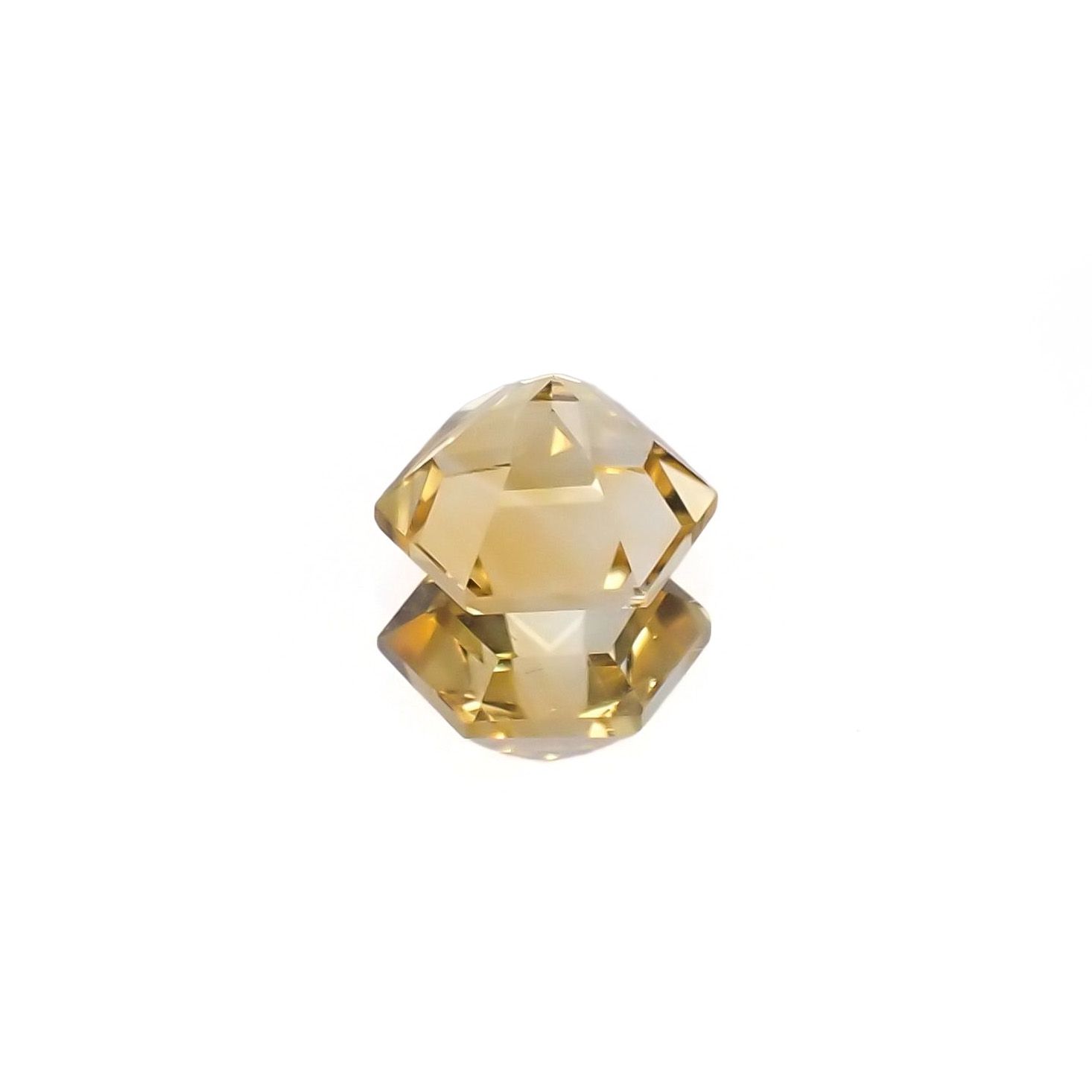 <ランダムセレクト1個販売> ◇ヘキサゴンカット◇シトリンSA(宝石名シトリン) ブラジル産 識別済 0.49ct前後 / 5x5mm前後 [210310166]