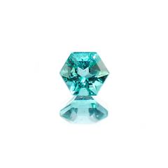 ◇ヘキサゴンカット◇エメラルド(宝石名エメラルド) ザンビア産 0.19ct 識別済[210611010]3.4×3.4mm前後