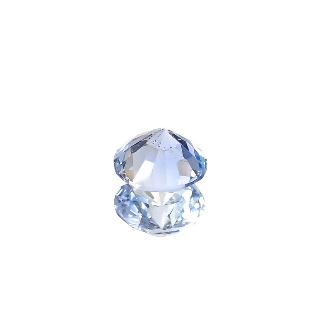 アイスブルーサファイア スリランカ産 0.76ct [250129730]5.4x5.4mm前後