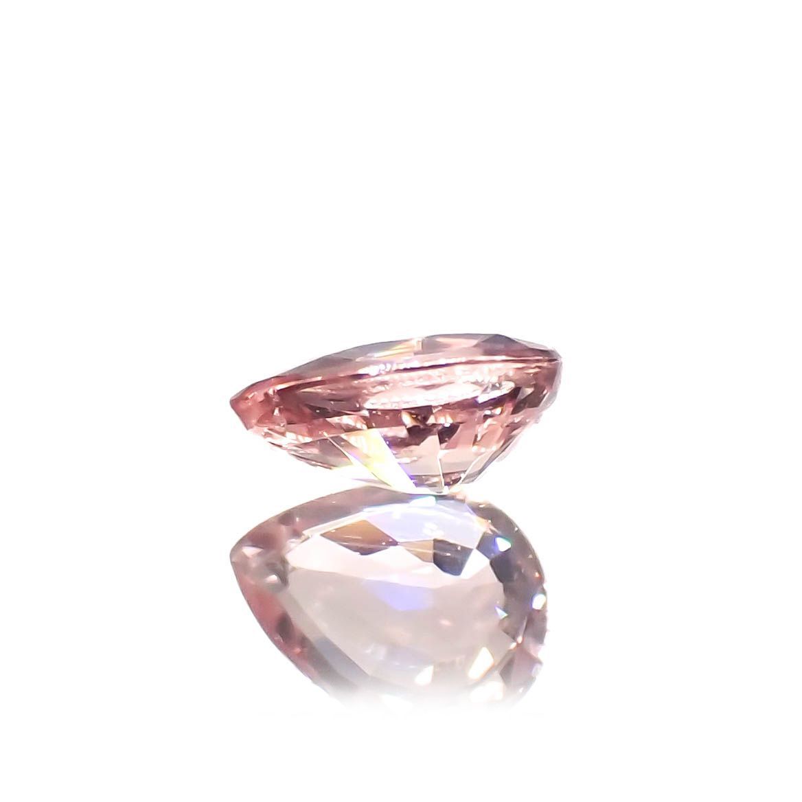 パパラチャサファイア(宝石名サファイア/別名パパラチャ・サファイア)スリランカ産 0.18ct GIA鑑付[230119734]4.08x3.08mm前後