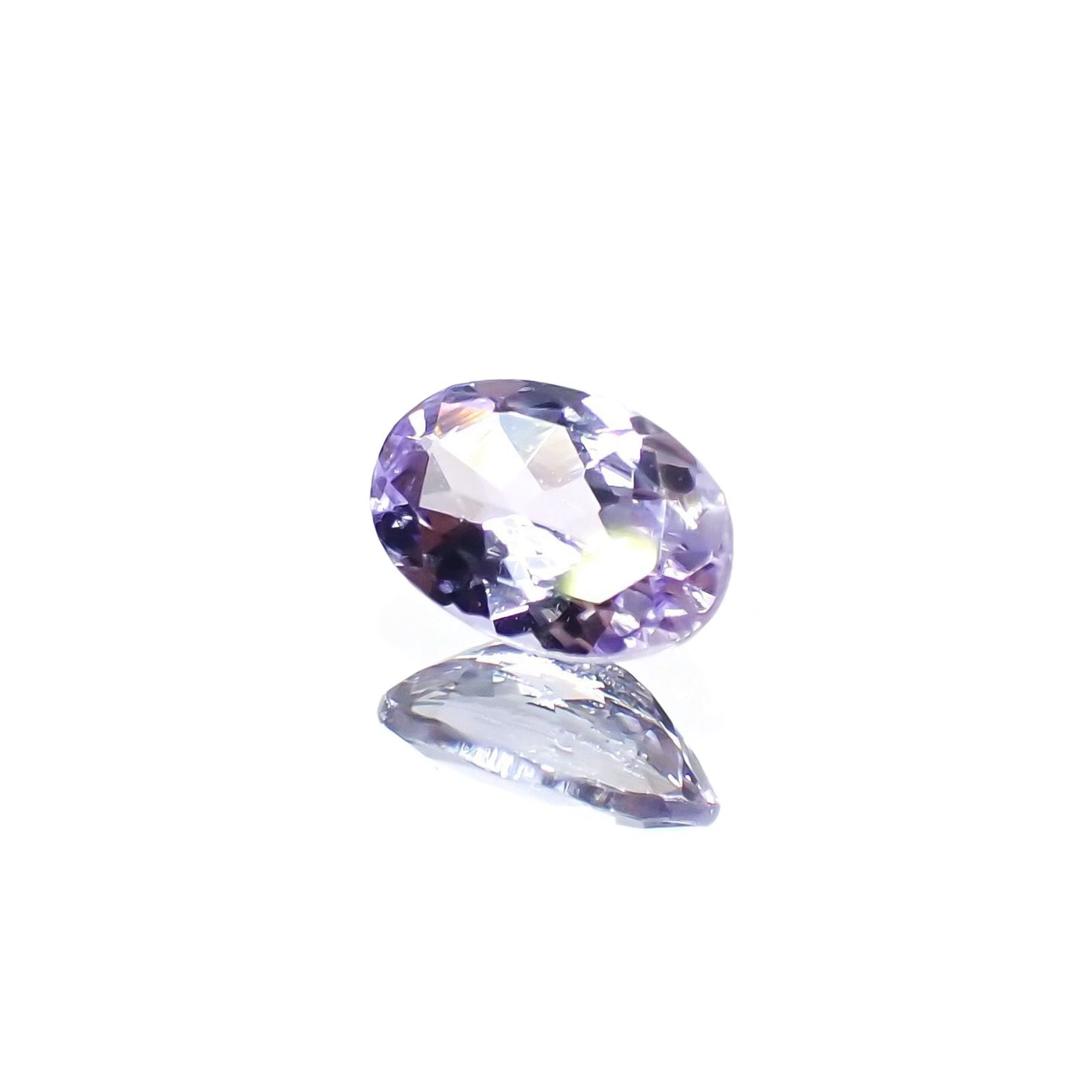 バイオレットゾイサイト(宝石名バイオレット・ゾイサイト)タンザニア産 識別済 0.39ct / 5.8x3.9mm前後 [220114945]