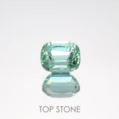 ブルーグリーントルマリン(宝石名トルマリン)アフガニスタン産 0.90ct 識別済[220716993]6.1x4.8mm前後