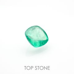 ◇シュガーローフカット◇エメラルド(宝石名エメラルド)コロンビア産 0.36ct 識別済[220515950]4.5x4.5mm前後