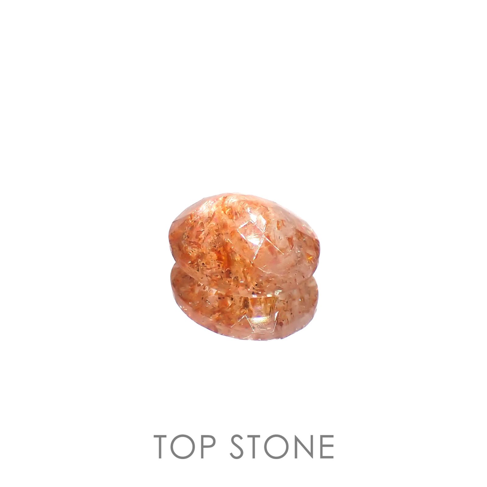 イリュージョンサンストーン(宝石名フェルドスパー)タンザニア産 3.00ct 識別済[230120117]10.9x8.9mm前後