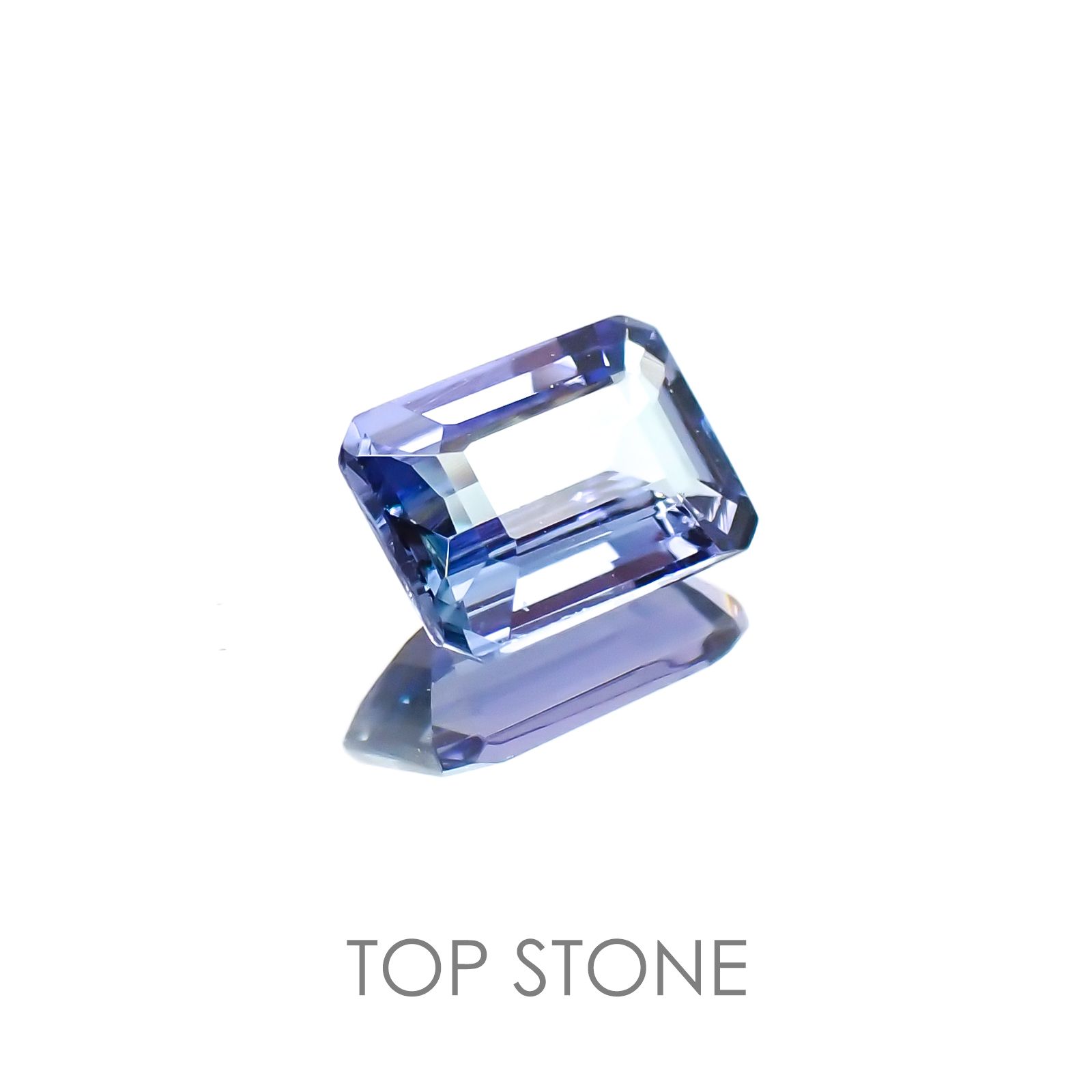 バイカラータンザナイト(ゾイサイト)非加熱 タンザニア産 ルース 0.88ct[21018260]7×4.9mm前後