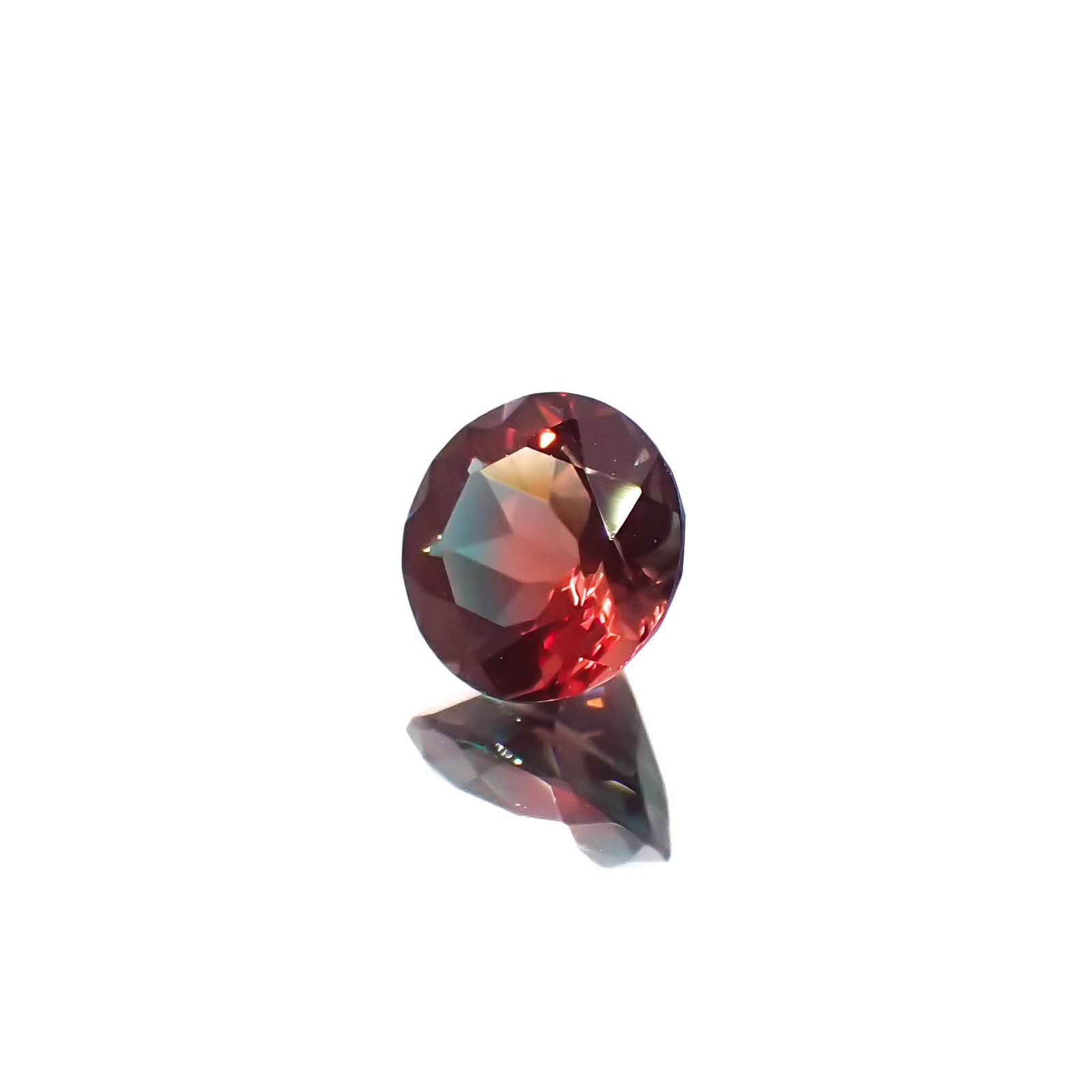 バイカラーアンデシン モンゴル産 0.74ct[230421491]5.8x5.8mm前後