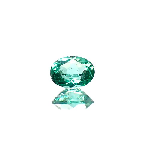 パライバトルマリン(宝石名トルマリン/別名パライバ・トルマリン)ブラジル・キントス鉱山産 0.17ct 識別済[241229540]3.9x3mm前後