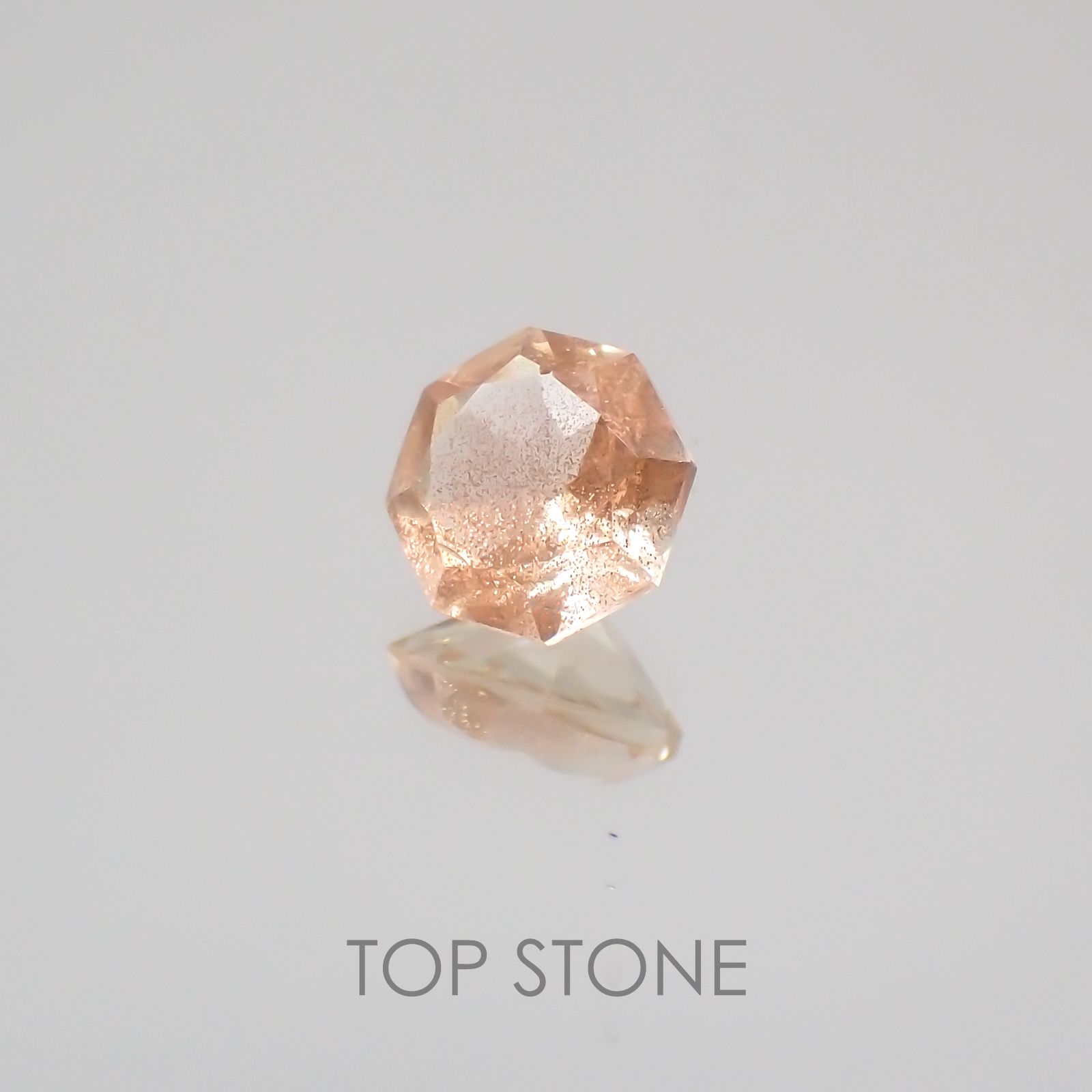 ◇オクタゴンカット◇オレゴンサンストーンSA  アメリカ産 ルース 0.49ct[210210041]5×5mm前後