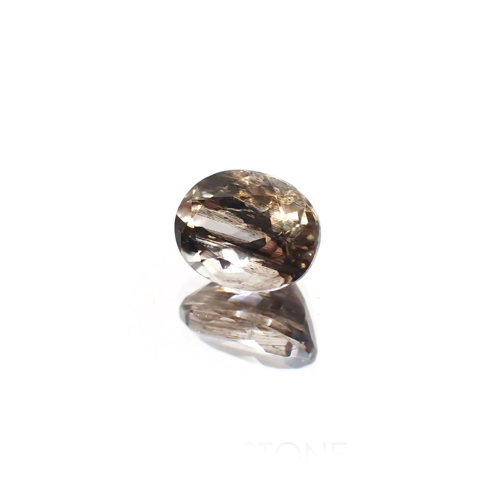 レインボースキャポライト(宝石名イリデッセント・スキャポライト) ブラジル産 識別済 1.42ct / 8.1×6mm前後 [210310340]