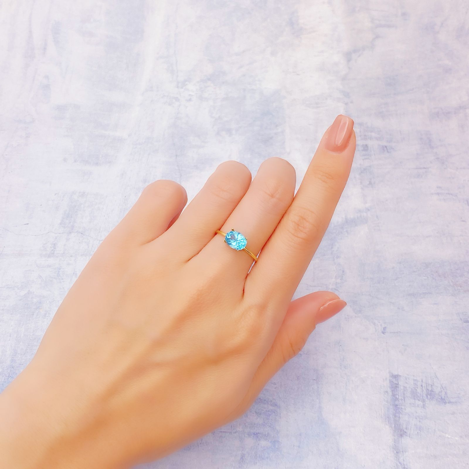 アパタイト アフリカ産 1.26ct [241229517]8x6mm前後