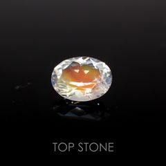 レインボームーンストーン(アンデシンラブラドライト) マダガスカル産 ルース 0.84ct[210410561]7.3×5.7mm前後