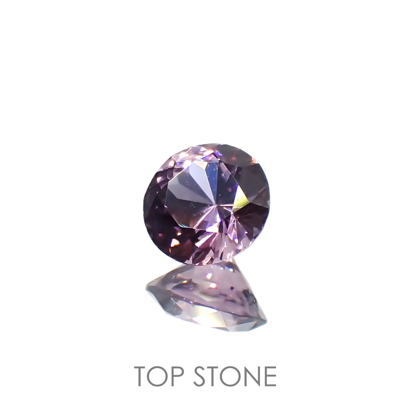 ラベンダーピンクスピネル(宝石名スピネル)ビルマ/マダガスカル産 0.29ct 識別済[220917597]4.1x4.1mm前後