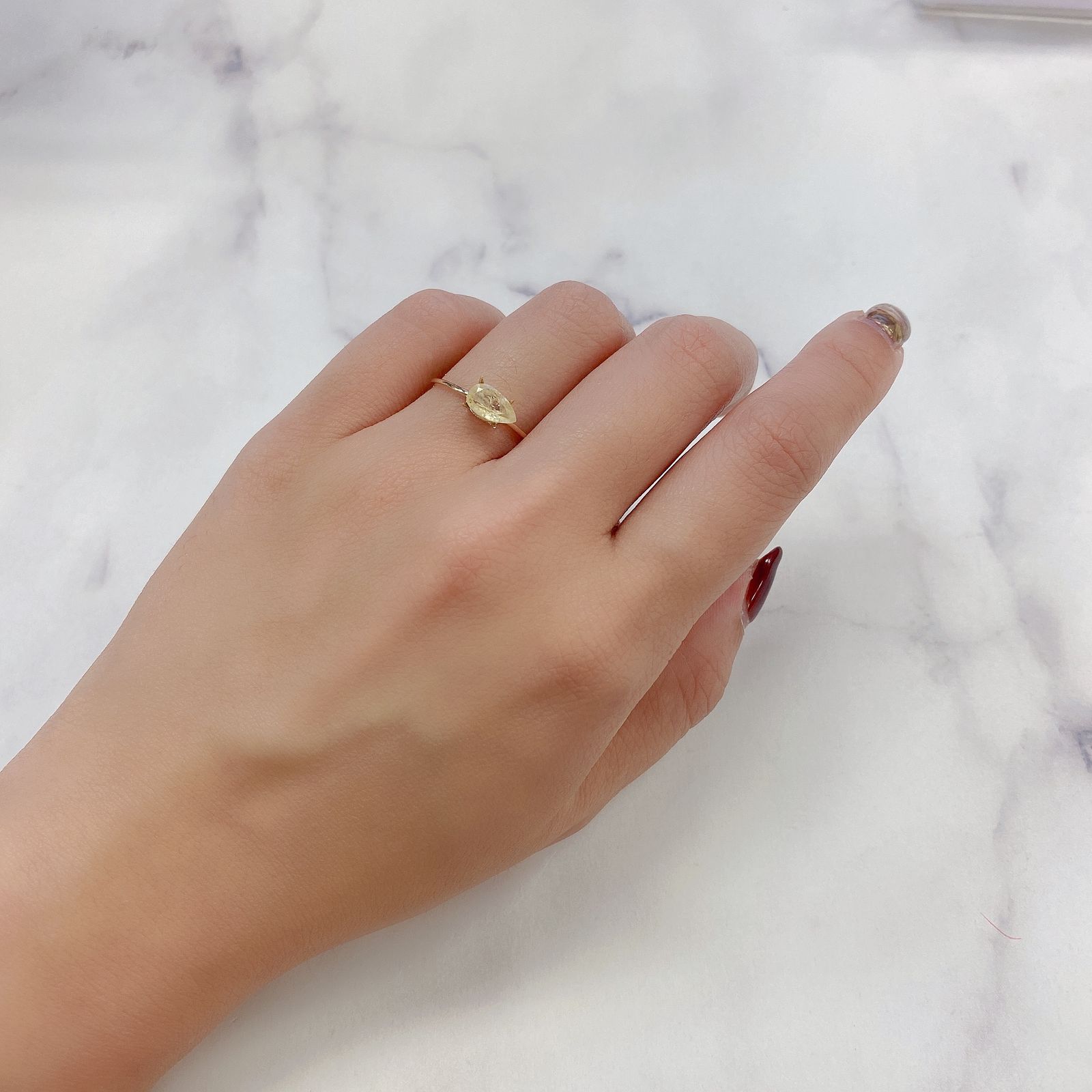 ジョハチドーライト(宝石名ジョハチドライト) ビルマ産 0.768ct ソ付(彩珠)[19111465]8×4.3mm前後