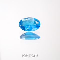 ネオンブルーアパタイト(宝石名アパタイト) マダガスカル産 0.40ct 識別済[211013054]5.8×4mm前後