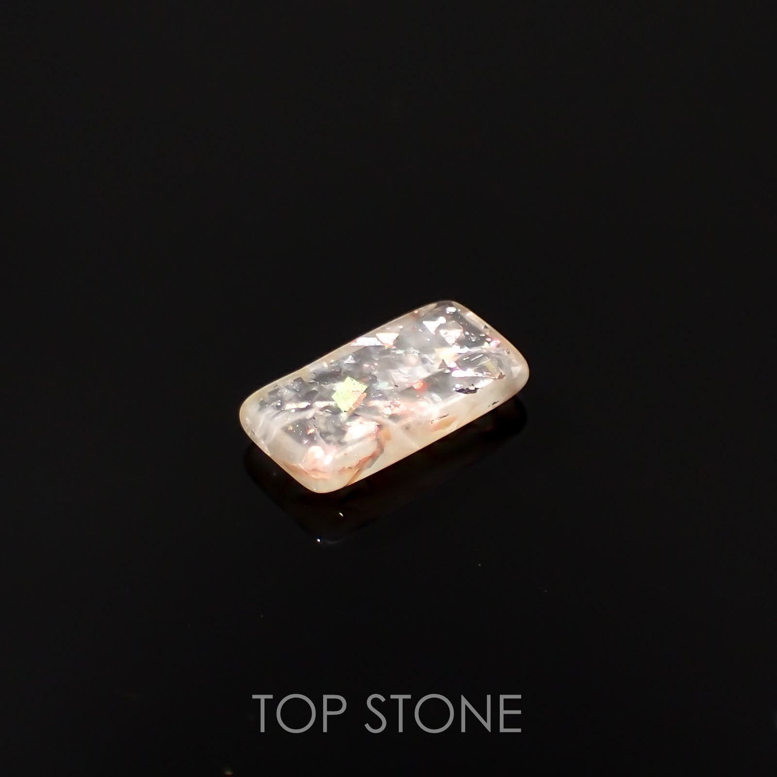 レインボーラティスサンストーン オーストラリア産 1.27ct[230220760]10x5.2mm前後