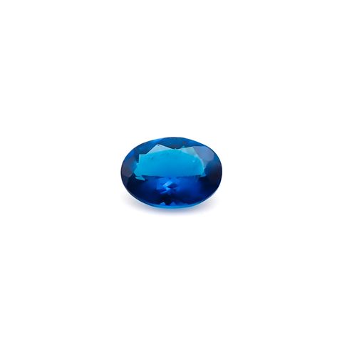 ディープブルーアパタイト マダガスカル産 0.77ct / 7.1x5.1mm前後 [260732595]