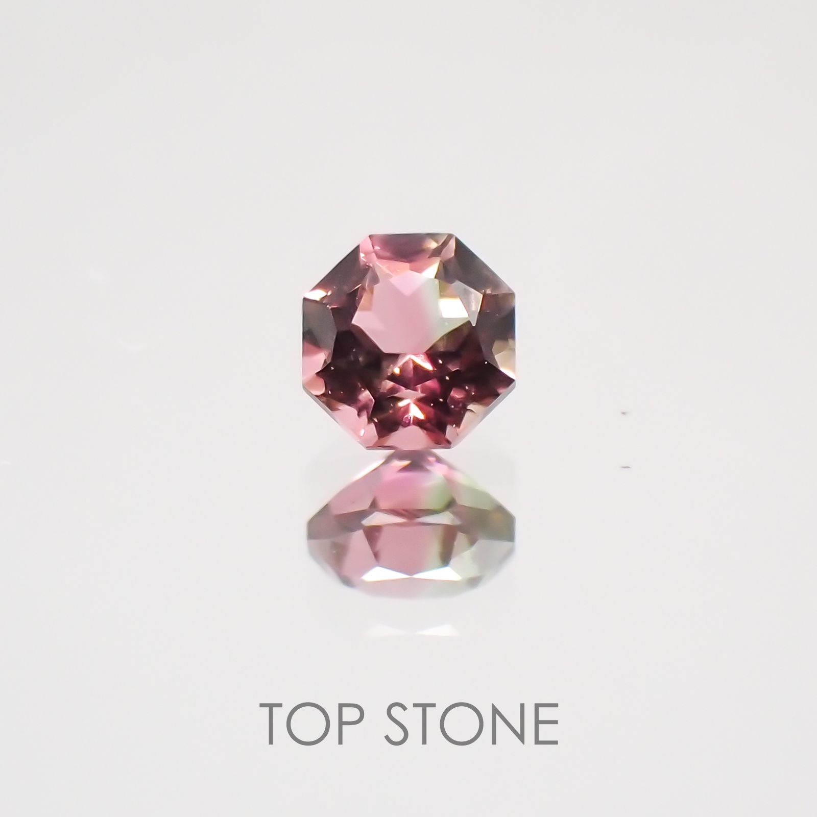 ◇オクタゴンカット◇バイカラートルマリンSA ブラジル・アフリカ産 ルース 0.15ct[21019161]3×3mm前後