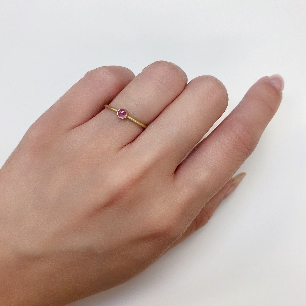 ペツォッタイト(ラズベリル) マダガスカル産 ルース 0.19ct[210611134]3.2×3.1mm前後