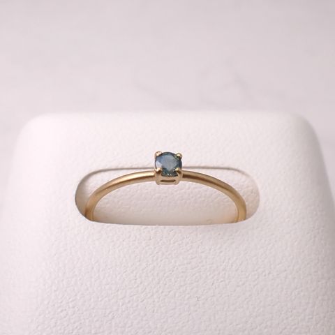 リング空枠：石留め▶アレキサンドライトキャッツアイ（お客様製作例）