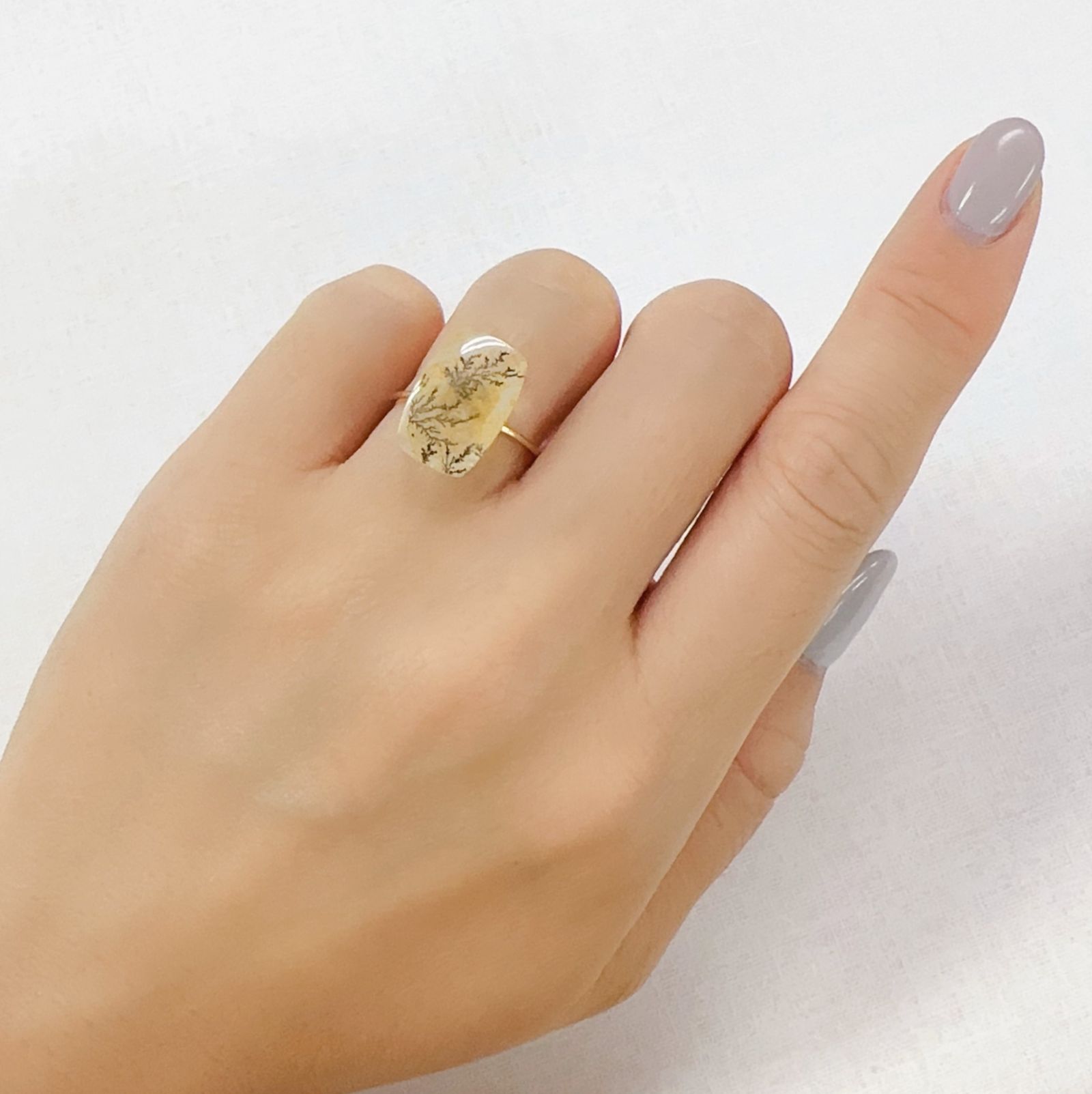 デンドリチッククォーツ ブラジル産 4.51ct[230823249]15.1x9.8mm前後